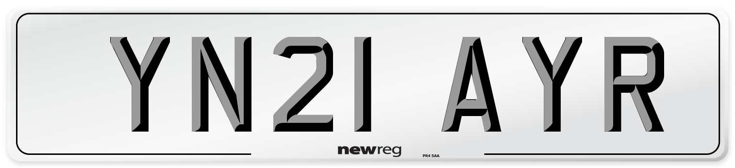 YN21 AYR Number Plate from New Reg